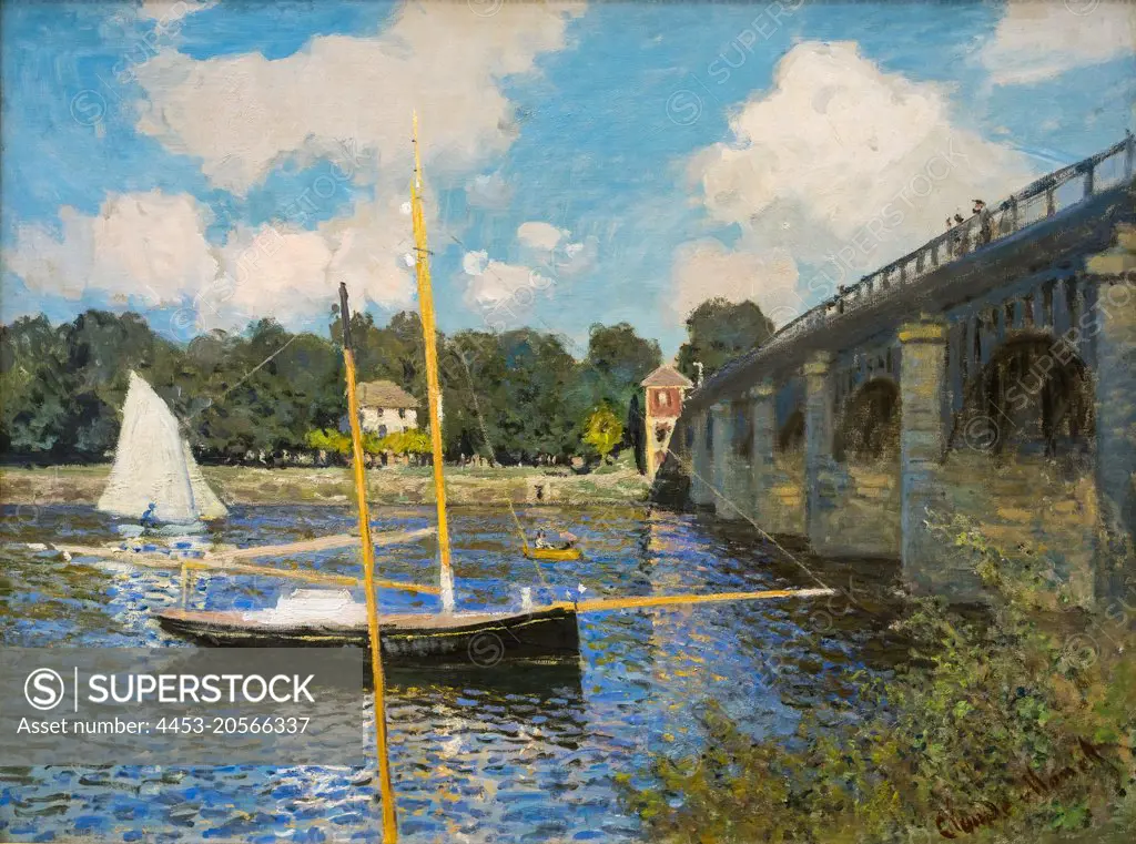 The Bridge at Argenteuil Oil on canvas; 1874 Claude Monet; French; 1840 - 1926