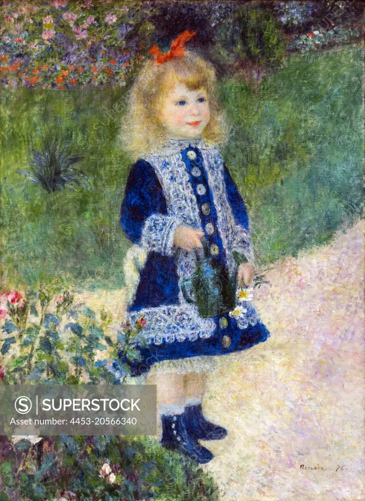 A Girl with a Watering Can Oil on canvas; 1876 Pierre-Auguste Renoir; French; 1841 - 1919