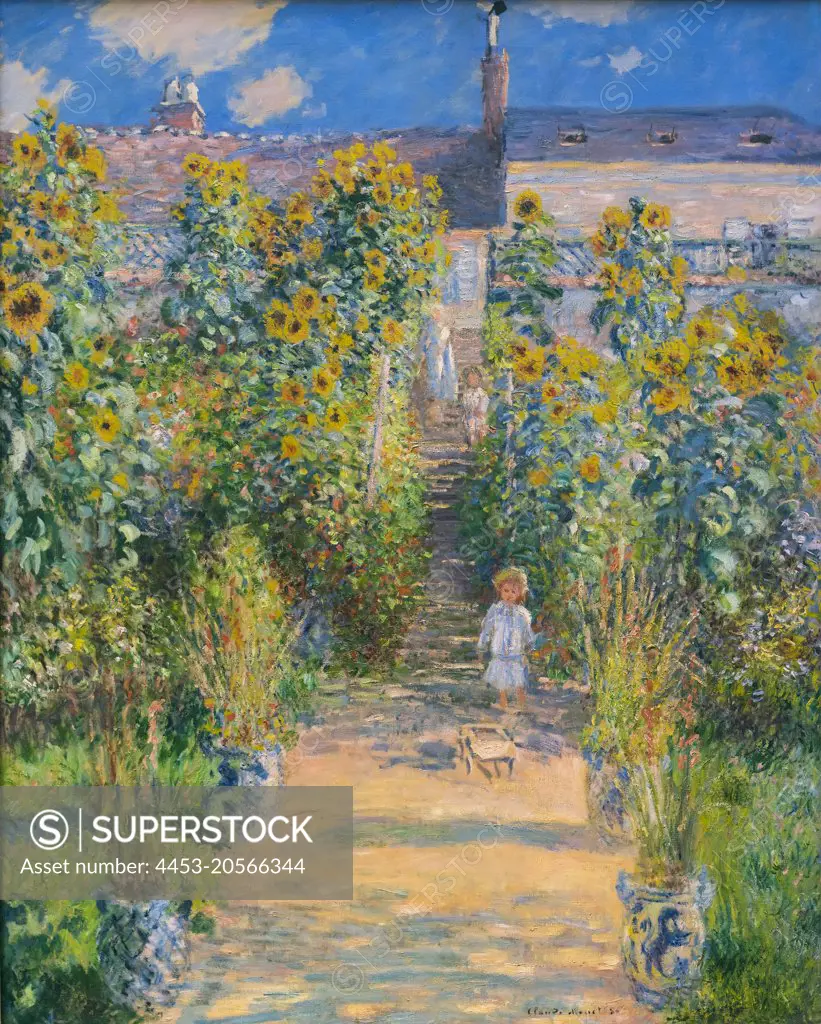 The Artist Garden at Vetheuil Oil on canvas; 1880 Claude Monet; French; 1840 - 1926