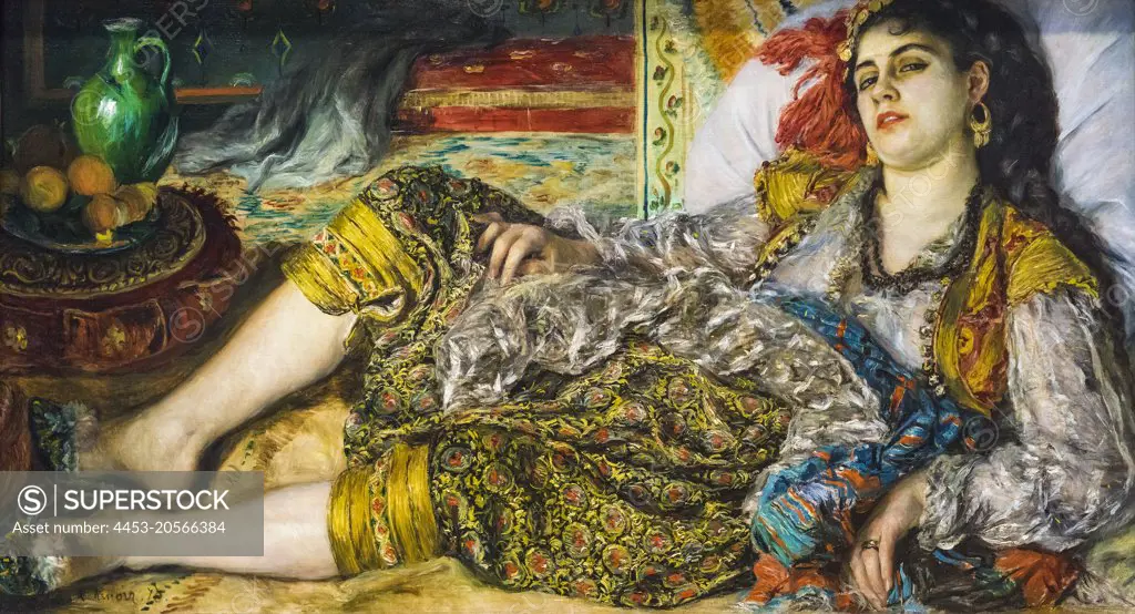Odalisque; Oil on canvas; 1870 Pierre-Auguste Renoir; French; 1841 - 1919