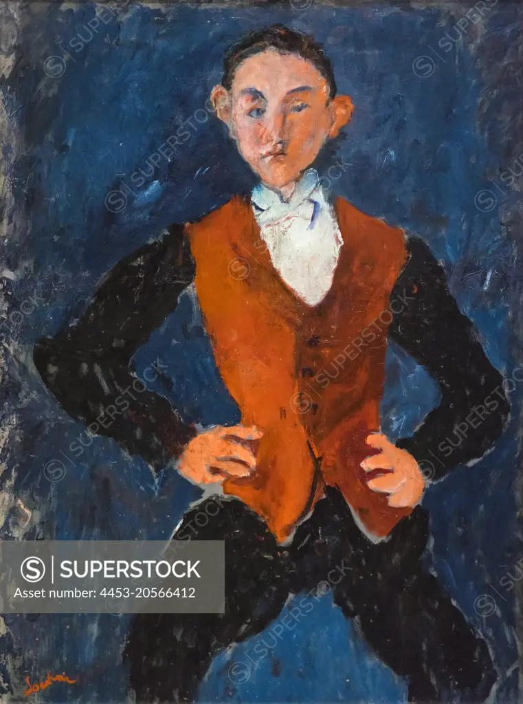 Portrait of a Boy Oil on canvas; 1928 Chaim Soutine; Russian; 1893 - 1943