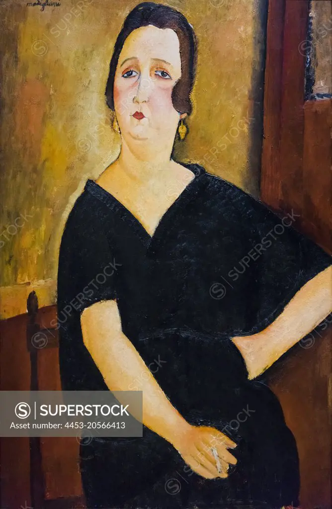 Madame Amedee (Woman with Cigarette) Oil on canvas; 1918 Amedeo Modigliani; Italian; 1884 - 1920