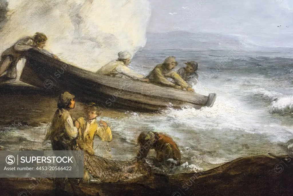 Seashore with Fisherman Oil on canvas; c. 1781/1782 Thomas Gainsborough; British; 1727 - 1788