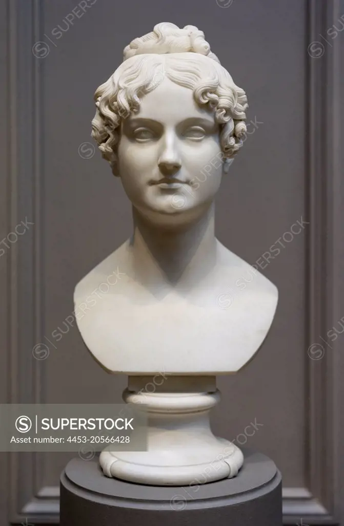 Possibly Lady Georgiana Bingham marble; modelled 1816 and /or 1817/1818; carved c. 1821/1824 Bertel Thorvaldsen; Danish; 1770 - 1844