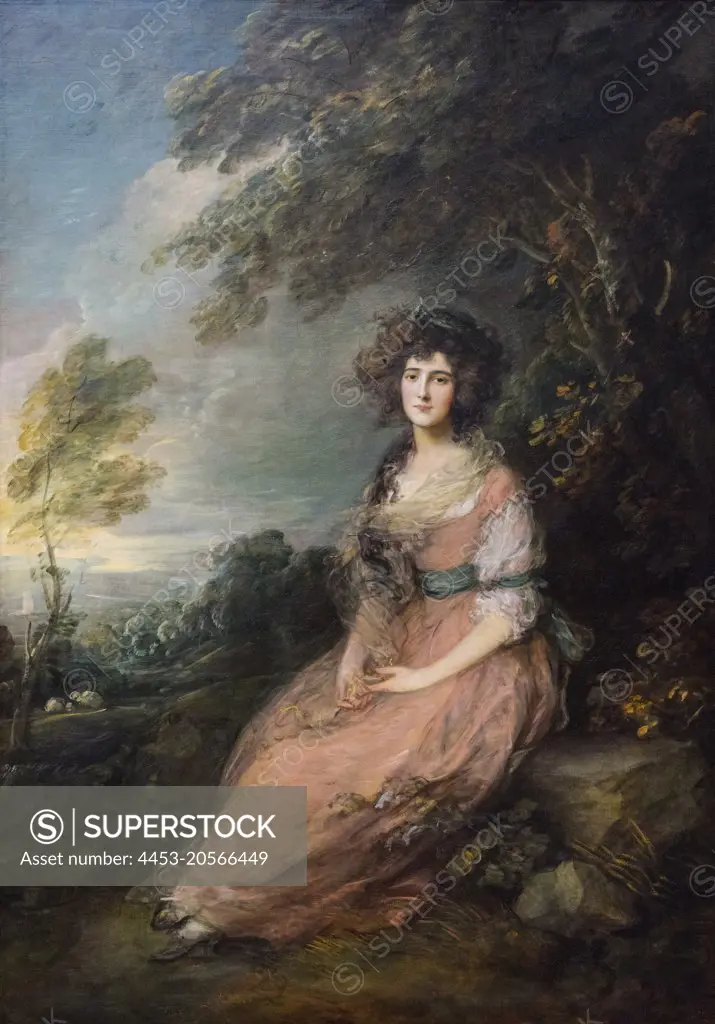 Mrs. Richard Brinsley Sheridan Oil on canvas; 1785 - 1787 Thomas Gainsborough; British; 1727 - 1788
