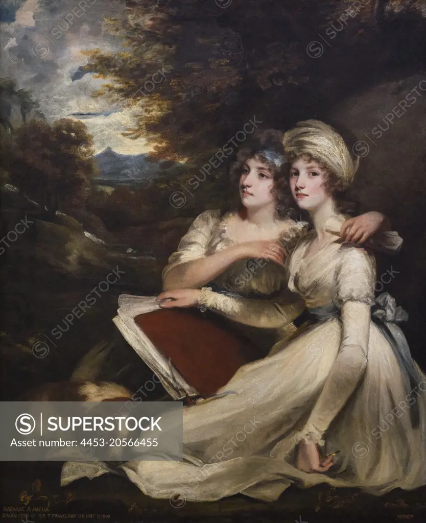 The Frankland Sisters Oil on canvas; 1795 John Hoppner; British; 1758 - 1810