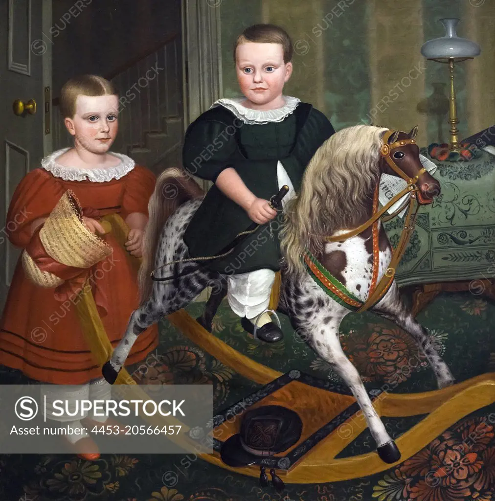 The Hobby Horse Oil on canvas; c. 1840 Robert Peckham; American; 1785 - 1877