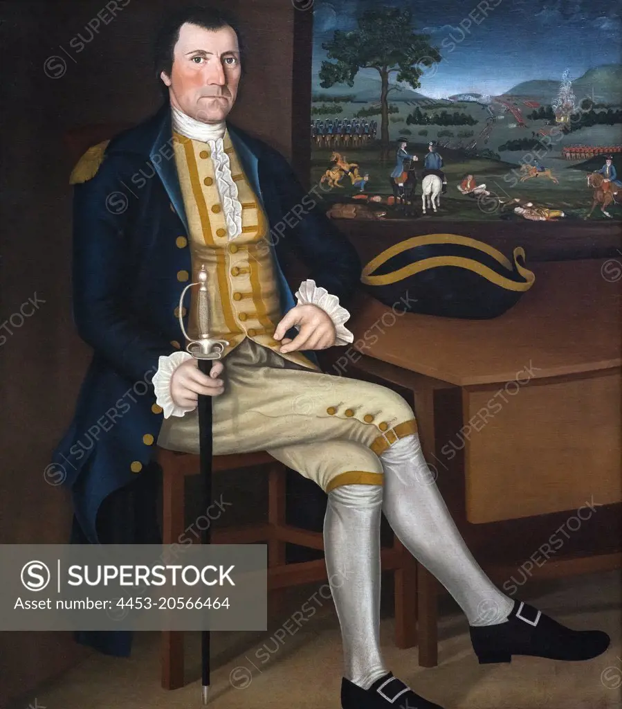 Captain Samuel Chandler Oil on canvas; c. 1780 Winthrop Chandler; American; 1747 - 1790