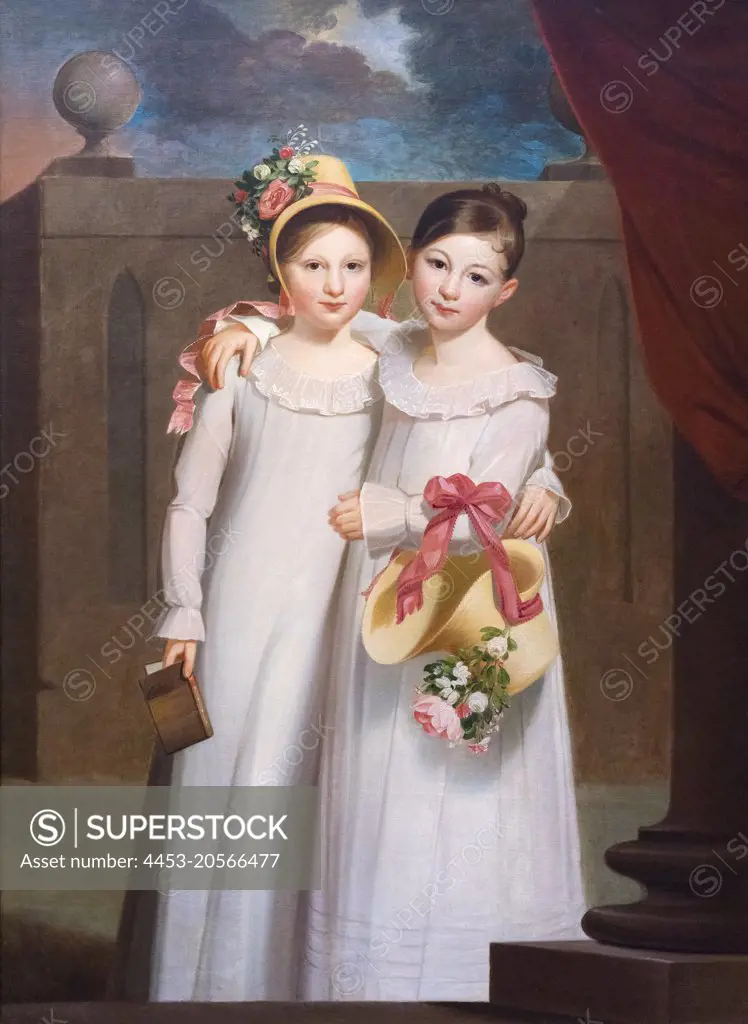 The Ragan Sisters Oil on canvas; c. 1820 Jacob Eichholtz; American; 1776 - 1842