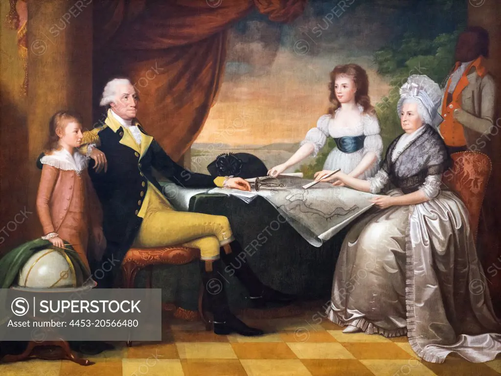 The Washington Family Oil on canvas; c. 1790 - 1796 Edward Savage; American; 1761 - 1817