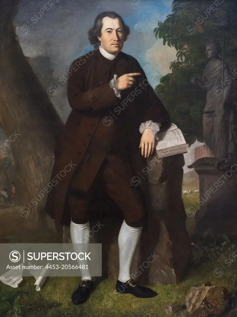 John Beale Bordley Oil on canvas; 1770 Charles Willson Peale; American; 1741 - 1827