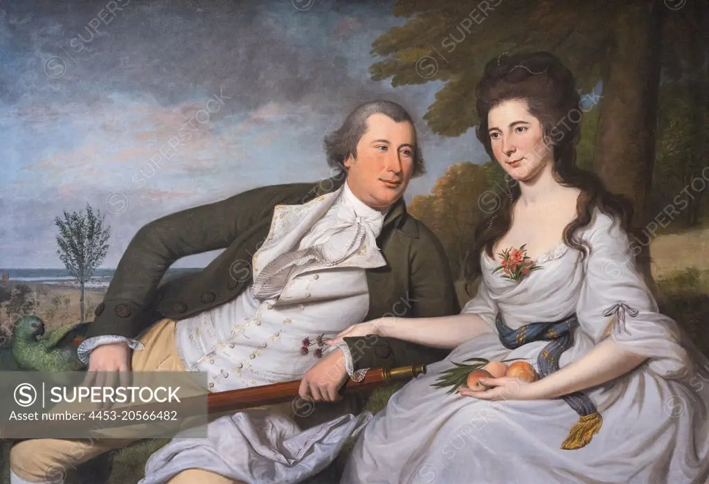 Benjamin and Eleanor Ridgely Laming Oil on canvas; 1788 Charles Willson Peale; American; 1741 - 1827