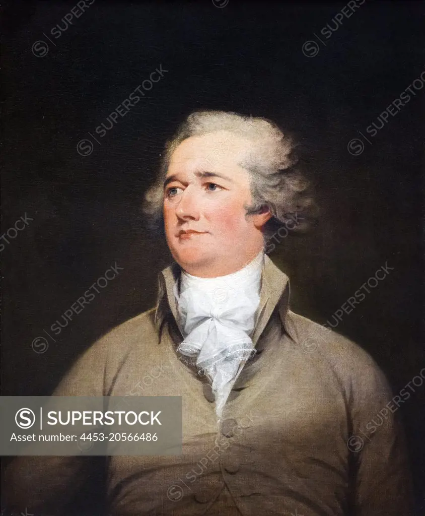 Alexander Hamilton; Oil on canvas; c. 1792 John Tronebull; American; 1756 - 1843
