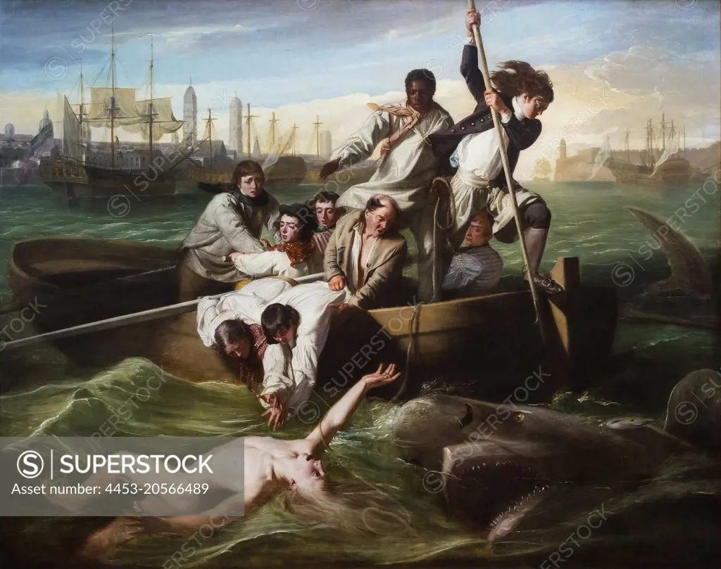 Watson and the Shark Oil on canvas; 1778 John Singleton Copley; American; 1738 - 1815