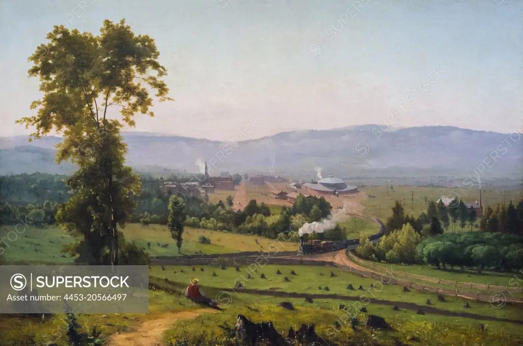 The Lackawanna Valley Oil on canvas; 1855 George Inness; American; 1825 - 1894
