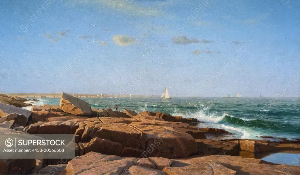 Narragansett Bay Oil on canvas; 1864 William Stanley Haseltine; American; 1835 - 1900