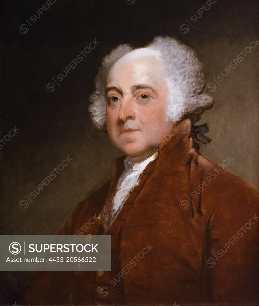 John Adams; oil on wood; c. 1821 Gilbert Stuart; American; 1755 - 1828
