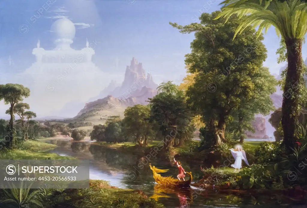 The Voyage of Life : Youth Oil on canvas; 1842 Thomas Cole; American; 1801 - 1848