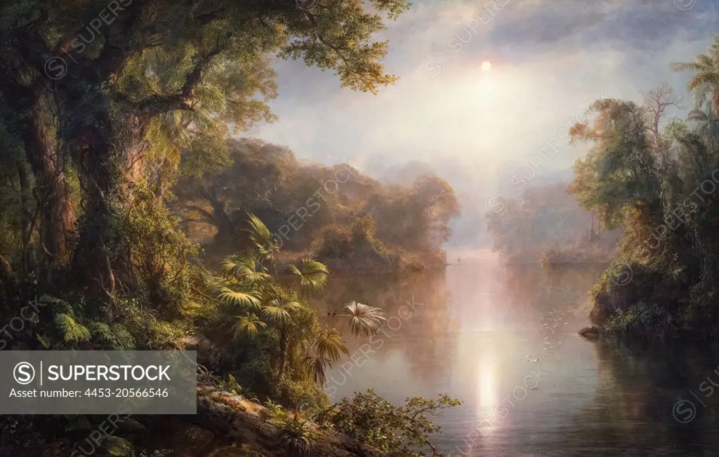 El Rio de Luz; The River of Light; Oil on canvas; 1877 Frederic Edwin Church; American; 1826 - 1900