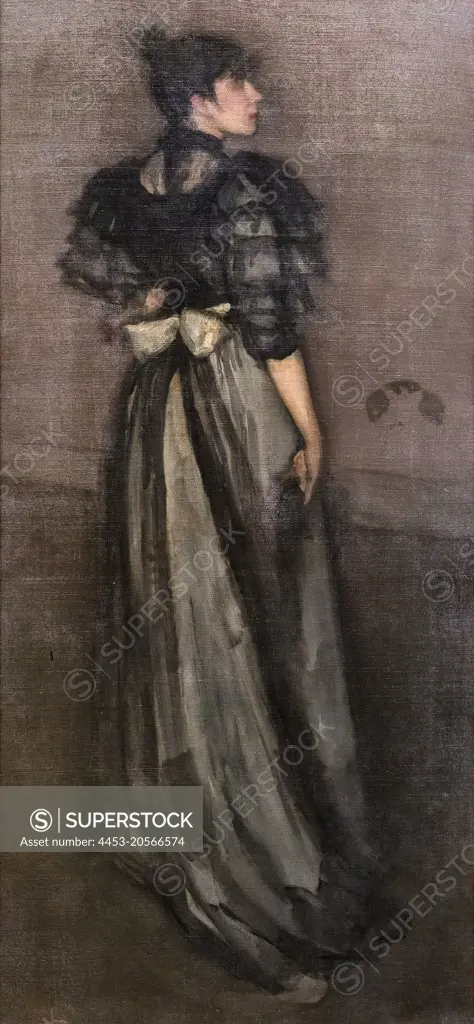 Mother of Pearl and Silver: The Andalusian Oil on canvas; c. 1894 James Abbott McNeill Whistler; American; 1834 - 1903