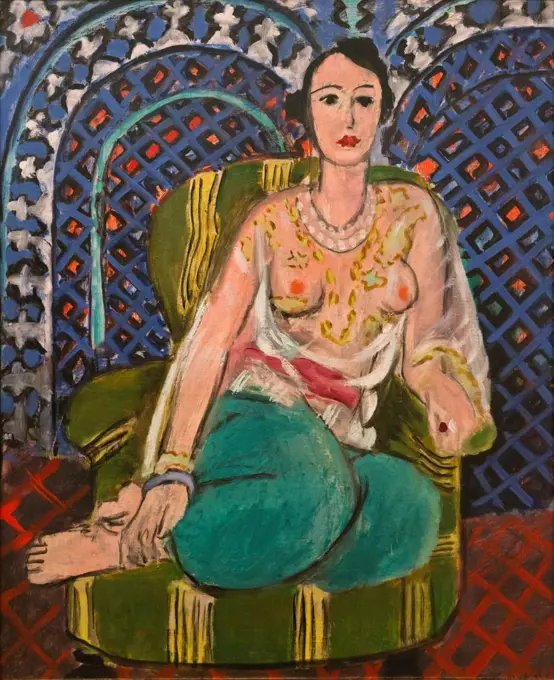 Henri Matisse; French; 1869-1954; Seated Odalisque; 1926; Oil on canvas.