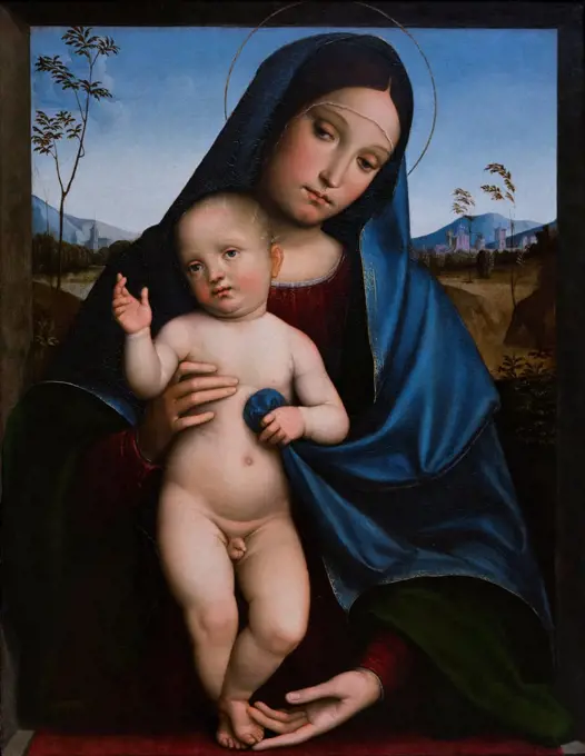 Francesco Francia; Italian; Bologna 1447-1517 Bologna; Madonna and Child; Oil on wood.