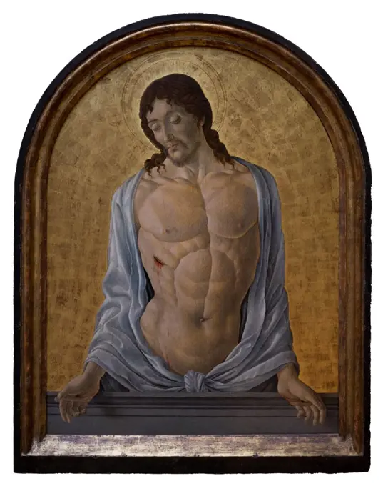 Marco Zoppo; Italian; Cento 1431/32 - 1478 Venice; Christ as the Mam of Sorrows; Tempera on wood.