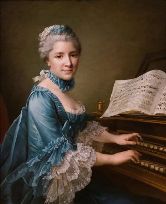 Francois Hubert Drouais; French; Paris 1727-1775 Paris; Portrait of a Woman; Said to be Madame; Charles Simon Favart ( Marie justine Benoite; Duronceray; 1727-1772); 1757 ; Oil on canvas.