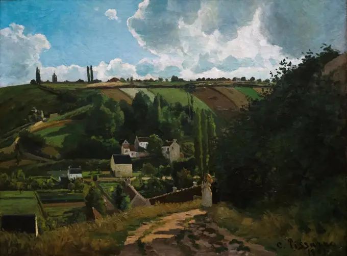Camille Pissarro; French; 1830-1903; Jallais Hill; Pontoise; Oil on canvas.