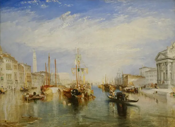 Venice from porch of Madonna della Salute by Joseph Mallord William Turner (1775 - 1851); Oil on canvas; Circa 1835