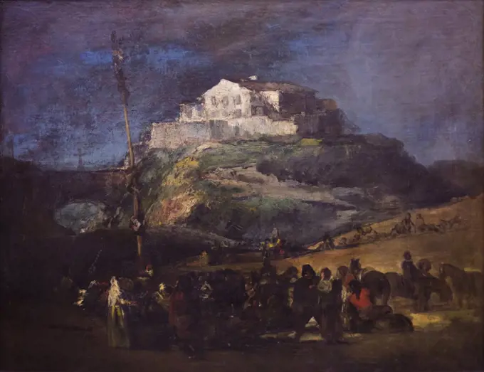 The Maypole 1808-12. (by Francisco Jose de Goya y Lucientes; Aragon 1746-1828 Bordeaux)