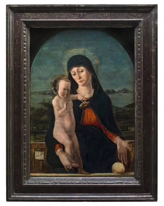 Mary with the child. 1484. (Domenico Morone; 1442 - 1518 Verona)