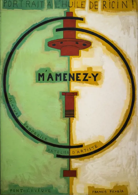 M'Amenez-Y 1919-20 Oil on cardboard Francis Picabia; French; 1879-1953