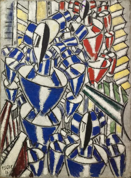 Exit the Ballets Russes 1914 Oil on canvas Fernand Leger French; 1881-1955