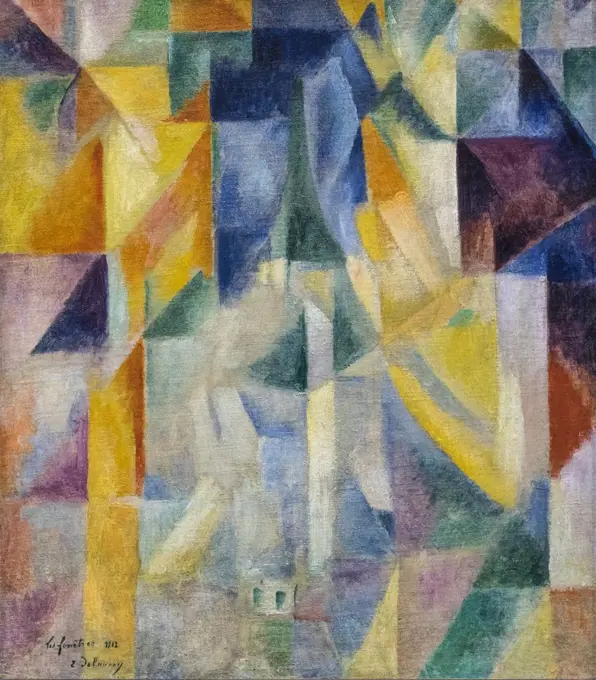 Windows 1912 Oil and wax on canvas Robert Delaunay; French; 1885-1941