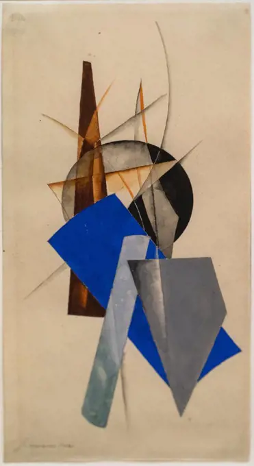 Composition 1918 Gouache and pencil on paper Aleksandr Rodchenko Russian; 1891-1956