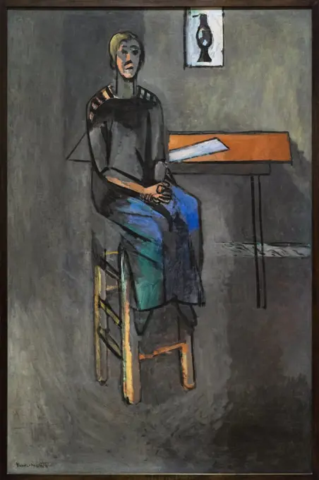 Woman on High Stool Germaine Raynal 1914 Oil on canvas Henri Matisse French; 1869-1954