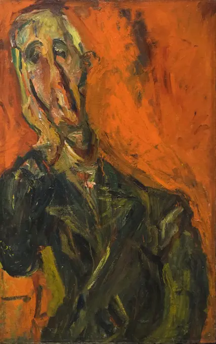 Man in a Green Coat c. 1921 Oil on canvas Chaim Soutine French; 1893-1943