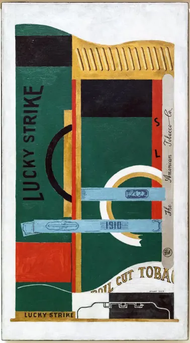 Lucky Strike 1921 Oil on canvas Stuart Davis American; 1892-1964