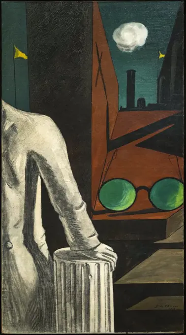 The Serenity of the Scholar 1914 Oil and charcoal on canvas Giorgio de Chirico; Italian; born Greece. 1888-1978