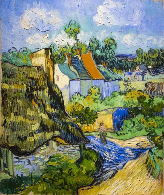 Houses at Auvers; 1890 Oil on canvas Vincent van Gogh Dutch worked in France; 1853-1890