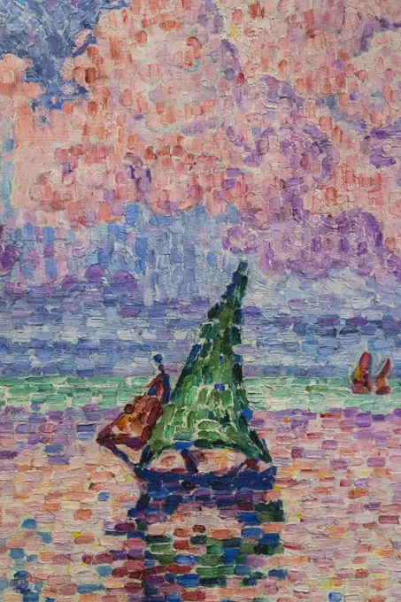 Detail of Antibes; The Pink Cloud; 1916 Oil on canvas Paul Signac French; 1863-1935