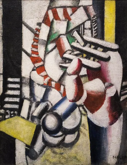 Le Blesse The wounded man; 1917 Oil on canvas Fernand Fernand Leger; French; 1881-1955