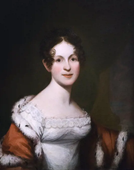 Mrs. Nathaniel West; Jr. Mary White 1820-26 Oil on panel James Frothingham American; 1786-1864