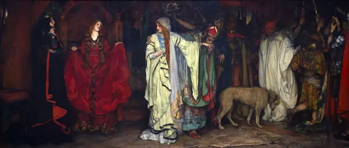 King Lear; Act 1; Scene 1; 1898 Oil on canvas Edwin Austin Abbey American (1852-1911)