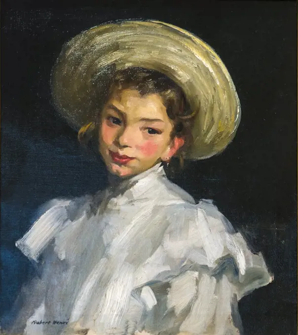 Dutch Girl in White 1907 Oil on canvas Robert Henri; American 1865-1929