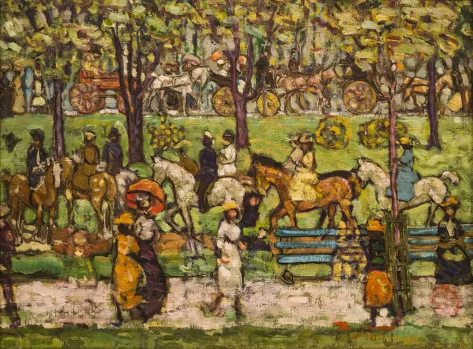 Central Park Ca. 1908-10 Oil on canvas Maurice Prendergast; American 1858-1924