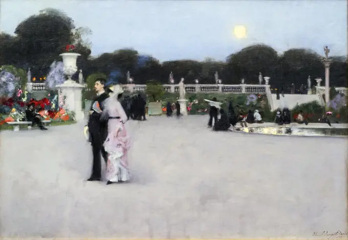 "In the Luxembourg Gardens 1879 Oil on canvas John Singer Sargent, American (active London, Florence, and Paris), 1856 - 1925"