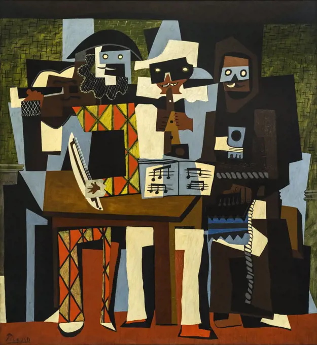 Three Musicians 1921 Oil on canvas by Pablo Picasso