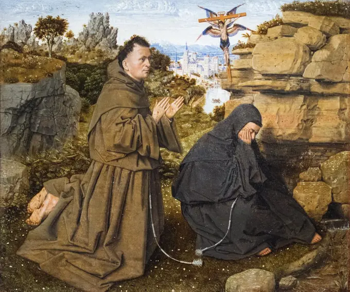 Saint Francis of Assisi Receiving the Stigmata 1430-32 Oil on vellonel; mounted on panel artist unkown